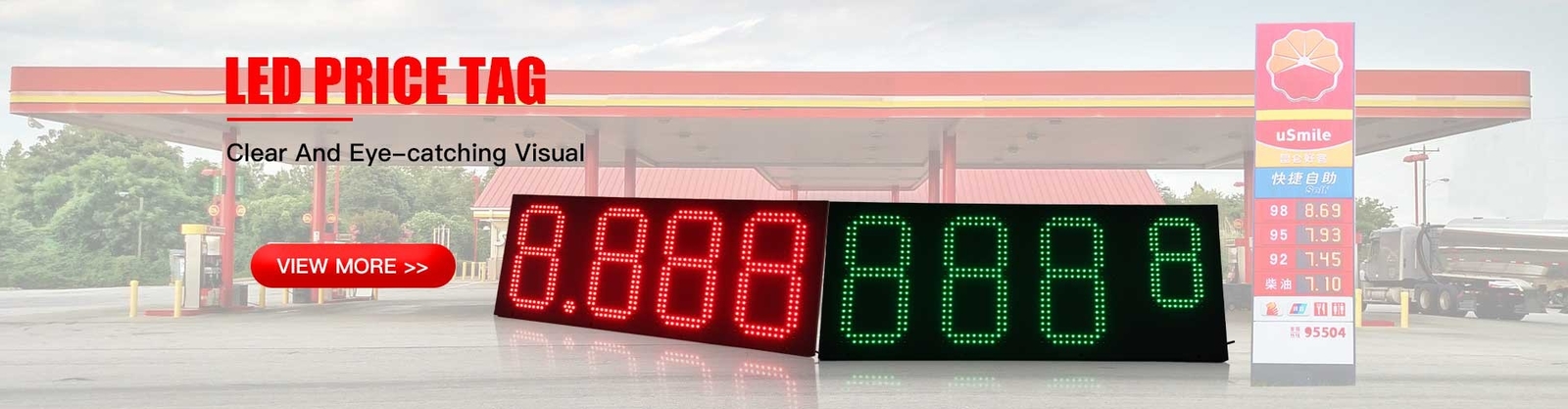 calidad El precio de la gasolina del LED firma al aire libre fábrica