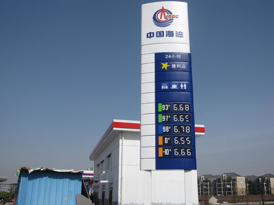 7 Segments Fuel Price Flip Signs Outdoor Waterproof Gas Price Flip Sign